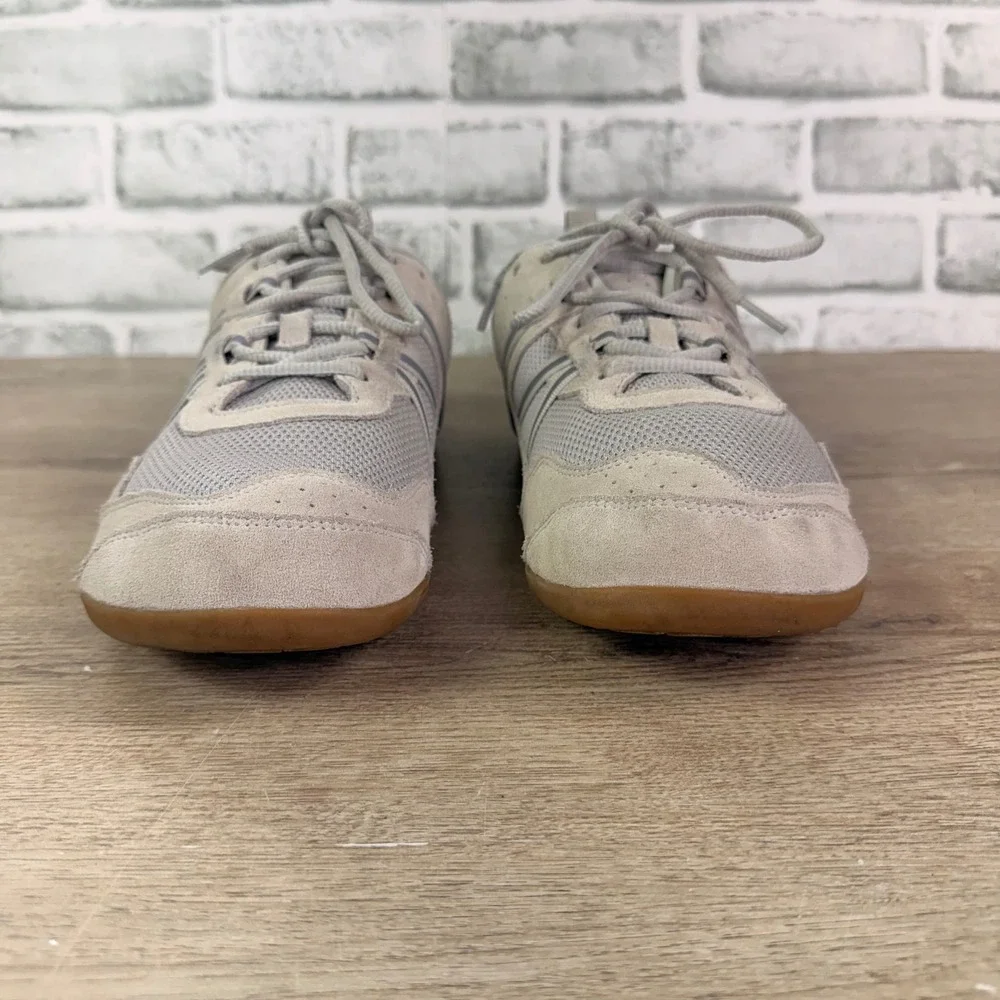 Xero Prio Suede Sneakers Barefoot Minimalist Gray Womens 11